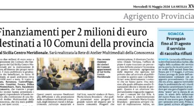 Finanziamenti per 2 milioni di euro destinati a 10 Comuni della provincia
